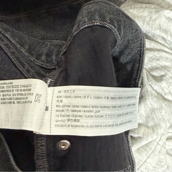 Abercrombie Slim Straight Ultra High Rise Jeans Gray Size 32/14 S CURVE LOVE - Picture 9 of 9